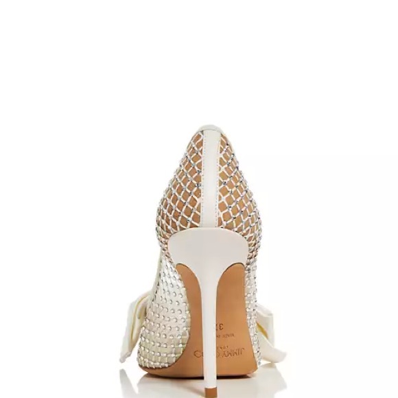 Jimmy Choo Bridal Pointed Toe Pumps - Picture 2 of 5